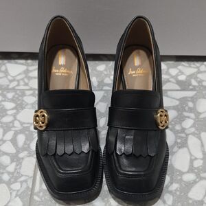 Sam Edelman Black Heels with Gold Accent